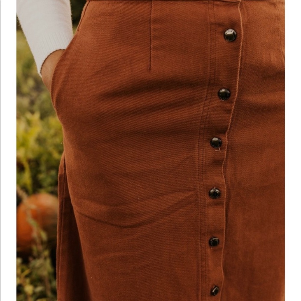 NWOT burnt orange skirt
